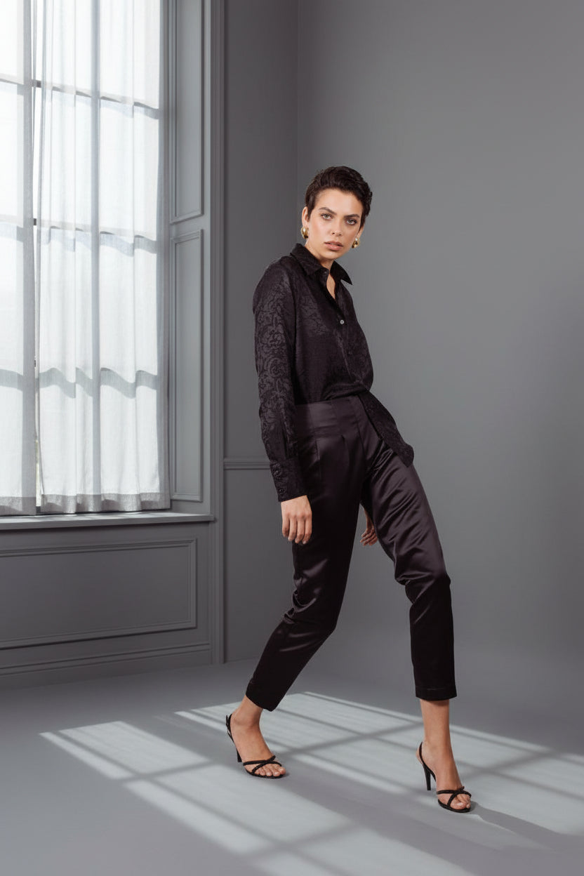 Womens Pleated Trousers – Stylish Office & Formal Pants