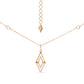 14K Yellow Gold 1/4 Cttw Diamond Double Triangle Geometric 18" Pendant Necklace (G-H Color, SI1-SI2 Clarity)