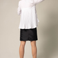 Stylish Pleated Blouse in White – Women’s Elegant Top