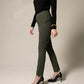 Olive Skinny Pants Womens Trousers