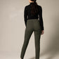 Olive Skinny Pants Womens Trousers