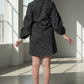Black Floral Dress in Italian Cotton – Elegant Summer Dress