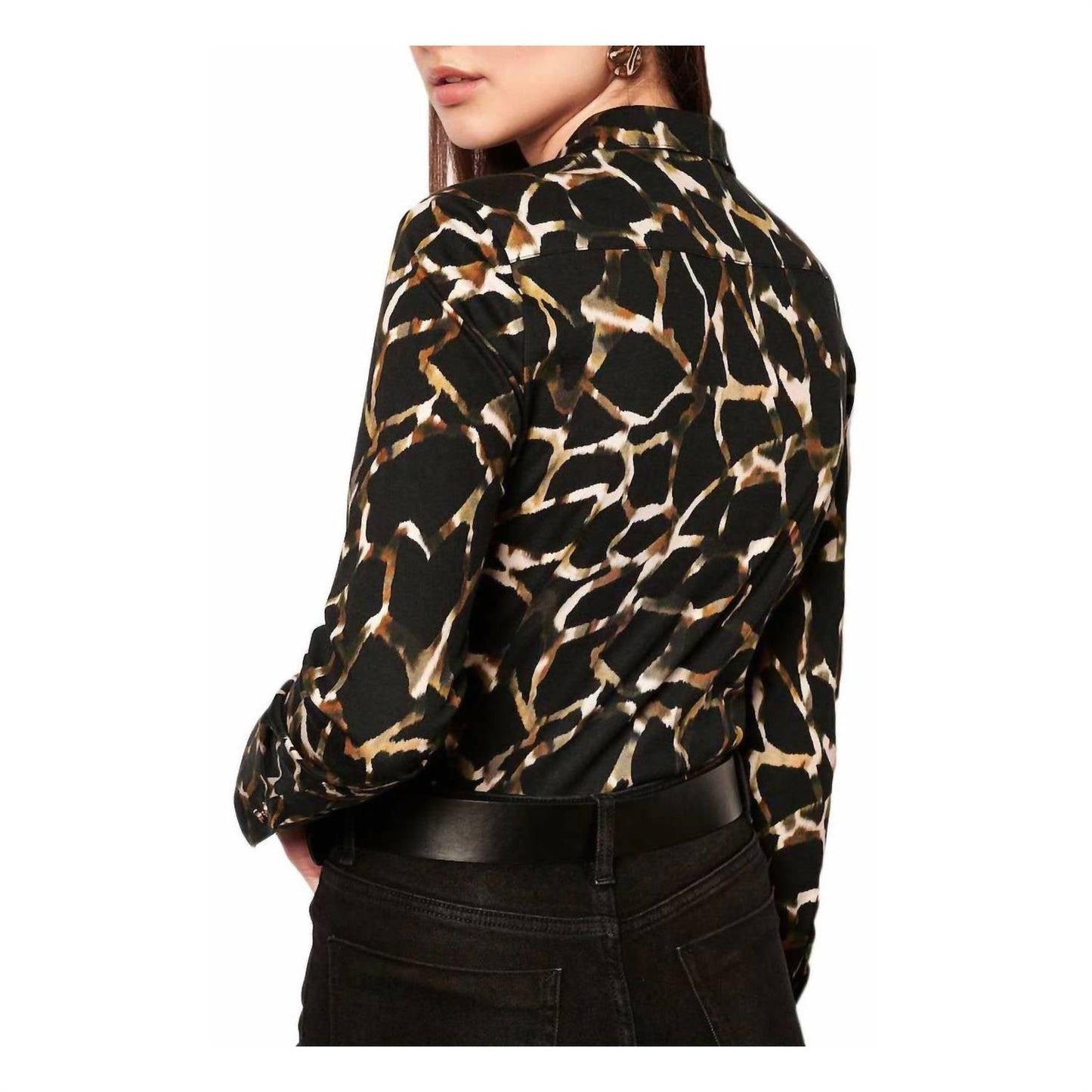 Desoto - PIA ABSTRACT ANIMAL PRINT BLOUSE