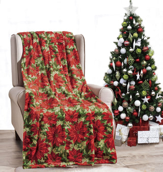 Christmas Blanket Cozy Festive Holiday Throw Blanket 50" x 60"