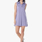 Italian Cotton Sleeveless Dress in Purple – Chic Summer Wear
