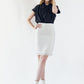 Luxe White Mini Tweed Skirt – Women’s Chic Mini Skirt