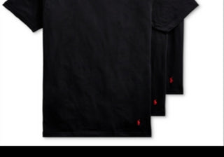 Polo Ralph Lauren 3-Pack Crewneck T-Shirts Black Size L