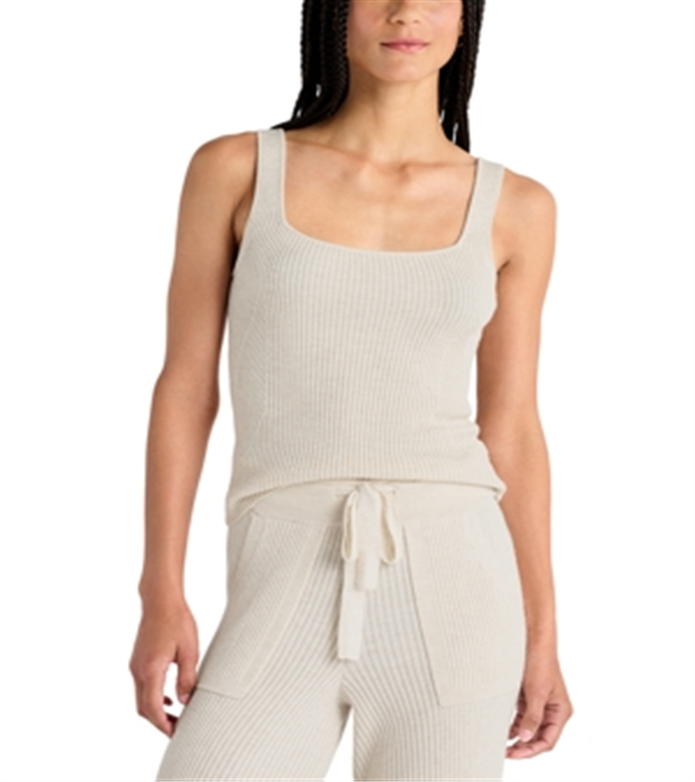 Splendid Georgie Ribbed Tank Beige Size L