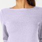 Karen Scott Women's Cotton Boat Neck Sweater Purple Size Medium