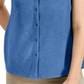 Alfani Women's Collar Sleeveless Button Down Top Blue Size XX-Large