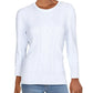 Ralph Lauren Women's Tishari Bishop Sleeves V Crewneck Sweater Blue Size Large