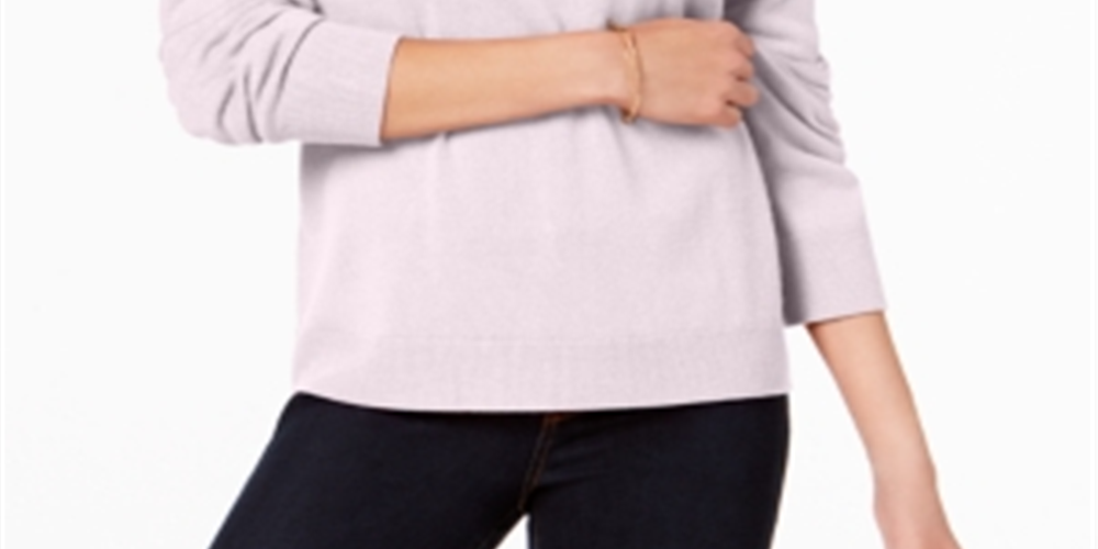 Karen Scott Women's Turtleneck Sweater Pink Size Small