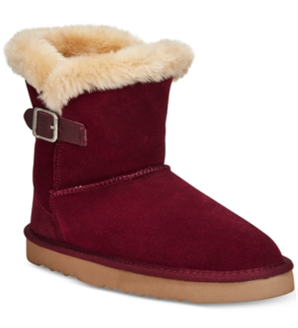 Style & Co Women's Tiny Suede Winter Boots Red Size 6 M