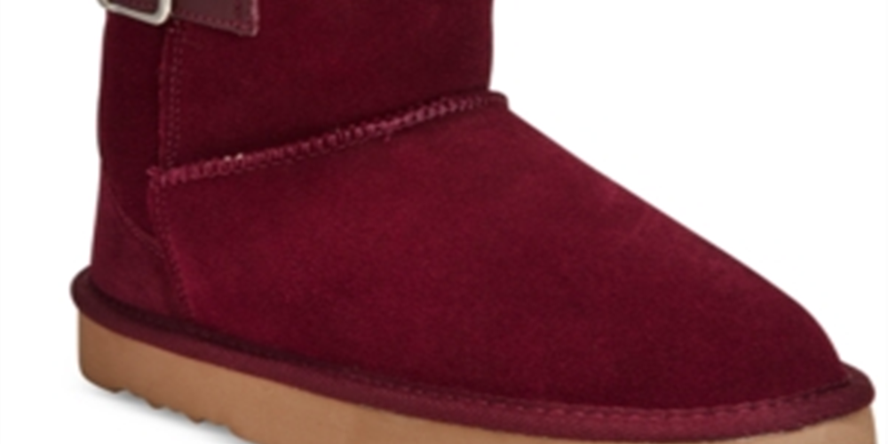 Style & Co Women's Tiny Suede Winter Boots Red Size 6 M