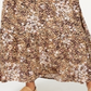 American Rag Junior's Printed Smocked Waist Maxi Skirt Brown Size L