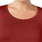 JM Collection Women's Scoopneck Top Red Size 2X
