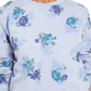 Karen Scott Women's Printed Crewneck Sweatshirt Blue Size Petite M