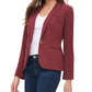 Tommy Hilfiger Women's One Button Elbow Patch Blazer Red Size 14