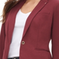 Tommy Hilfiger Women's One Button Elbow Patch Blazer Red Size 14