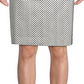 Calvin Klein Women's Back Slit & Zip Texture Speckle Pipe Skirt Black Size 10
