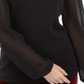 INC International Concepts Women's Studded Keyhole Sweater Black Size M