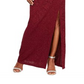 Alex Evenings Women's Sleeveless Maxi Evening Dress Red Size 14