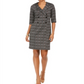 Connected Women's 3/4 Sleeve Short Sheath Dress Black Size 10