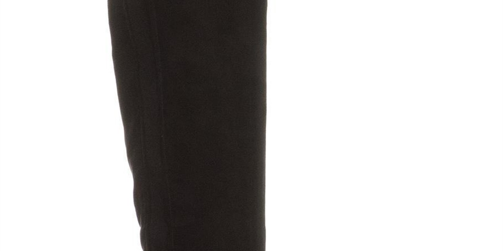 Style & Co. Womens Finnly Suede Closed Toe Over Knee Fashion, Black, Size 6
