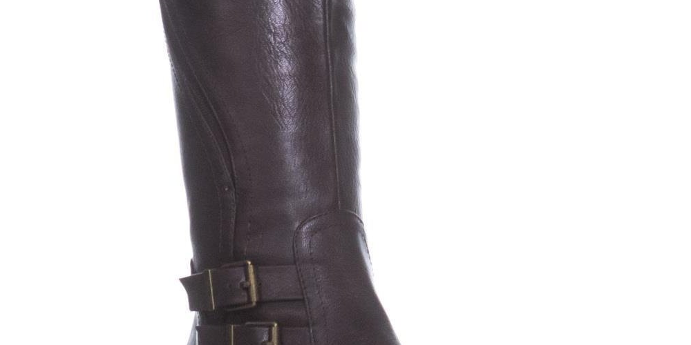 Style & Co Women's Milah Tall Casual Mid Calf Boots Brown Size 7M