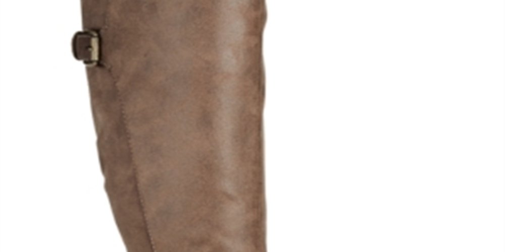 Baretraps Women's Alysha Faux Leather Tall Riding Boots Taupe  Size 5 M