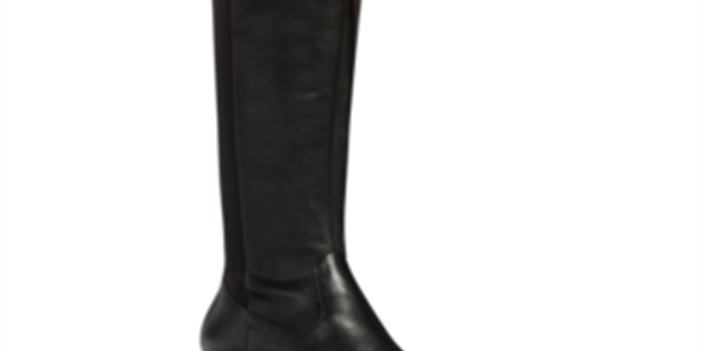 Rebel By Zigi Women's Onley Leather Round Toe Knee High Fashion Boots Black Size 7 M