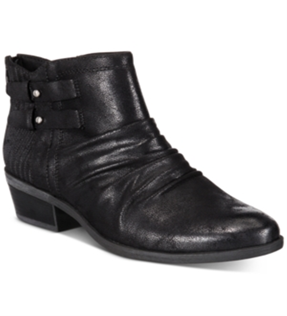 Baretraps Womens Georgina Slouchy Strappy Ankle Boots Black Size 5.5 M