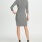 DKNY Women's  3/4 Sleeve Above the Knee Sheath Formal Dress  Black Size 8