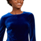 Calvin Klein Women's Long Sleeve Short Shift Cocktail Dress Blue Size 8