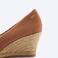 Roses Canvas V Cut Espadrille Wedges