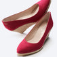 Roses Canvas V Cut Espadrille Wedges
