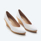 Roses Canvas V Cut Espadrille Wedges