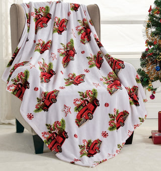 Christmas Blanket Cozy Festive Holiday Throw Blanket 50" x 60"