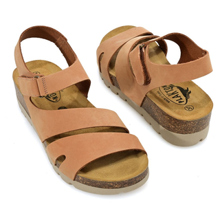 Plakton Comodoro Leather Wedge Sandals