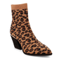 MIA "Draxton" Knit Block Heel Ankle Boots