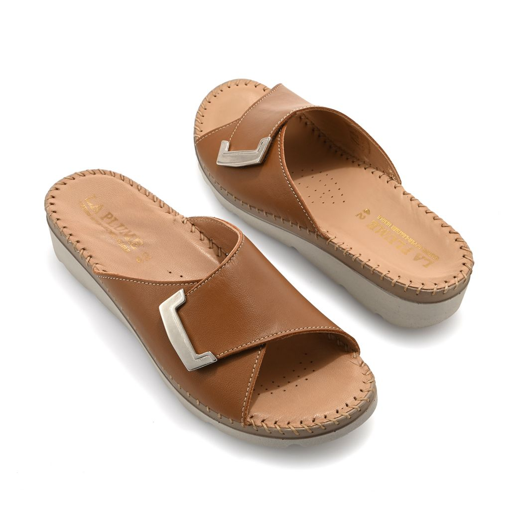 La Plume Agua Italian Made Leather Sandals