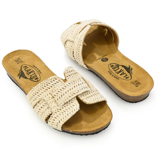 Plakton Fiji Slide-on Raffia Sandals