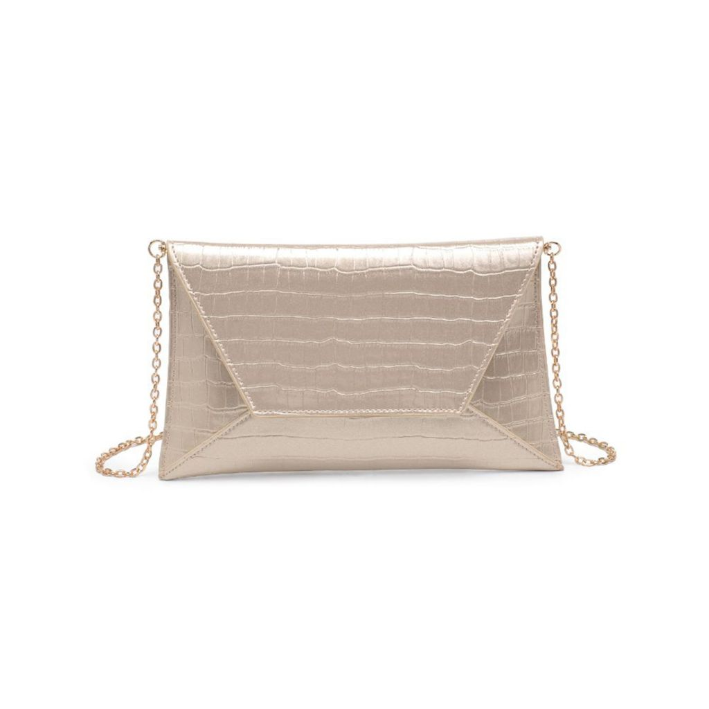 Urban Expressions Cora Croco Textured Faux Leather Envelope Bag