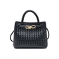 Urban Expressions Blakely Woven Faux Leather Convertible Satchel Bag