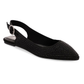 MIA "Kathrina" Rhinestone Knit Slingback Flats