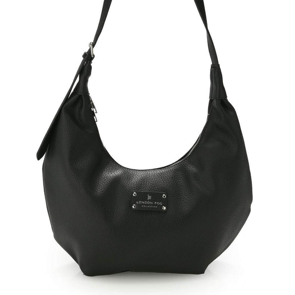 London Fog Slouchy Crescent Hobo Bag