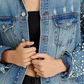 Sunset & Spring Embellished Denim Jacket Blue Size S