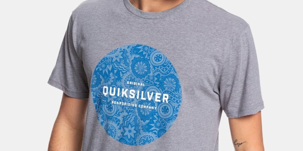 Quiksilver Men's Raging Dream Graphic T-Shirt Charcoal Size Medium