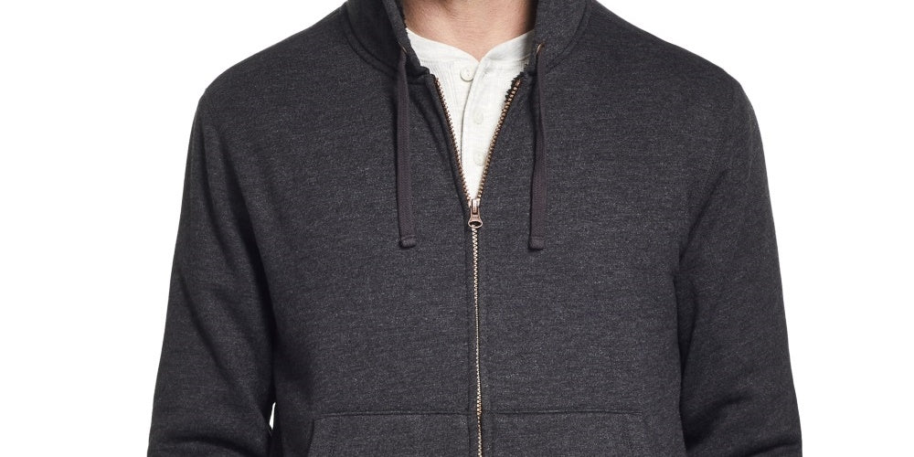 Weatherproof Vintage Men's Fleece Lined Hoodie Charcoal Size Small Medium