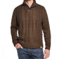 Weatherproof Vintage Men's Military Button Mock Turtleneck Sweater Green Size Small Medium